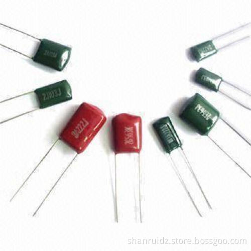 High-stability Polyester Film Capacitors with Small Dissipation Facto and 5mm Pitch